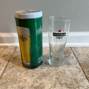 The Heineken Experience Beer Glass w/ Collector Tin